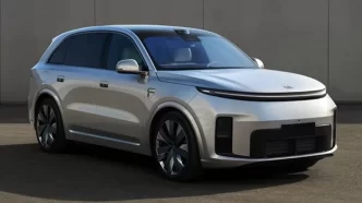 Пятиместный кроссовер Li Auto L8 Livis с боковым лидаром и двухцветной окраской